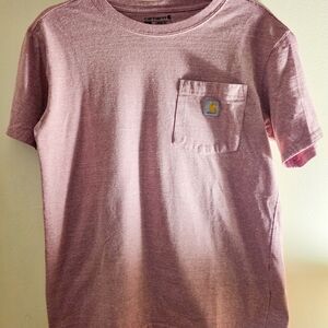 Carhartt Heathered Pink Tee with Logo Patch